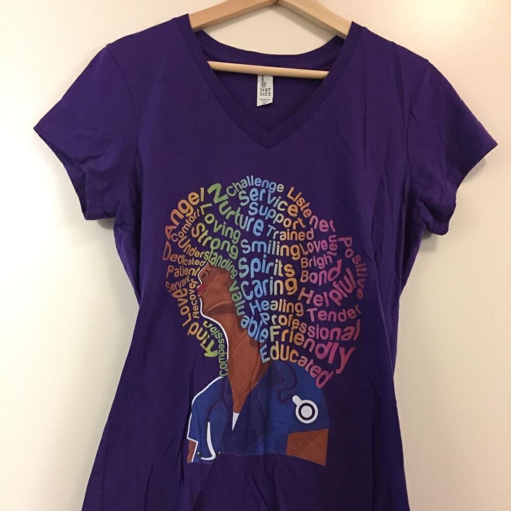 Black Excellence Women's V-neck T-shirt size XL